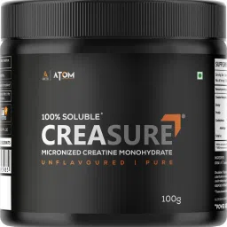 ATOM Creasure® 100% Soluble Creatine Monohydrate, Unflavored, 33 Servings Creatine-18