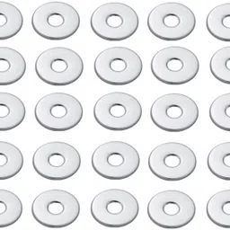 kyoto Chrome Plated Round Wall Flange/Free Cap for Taps/Tap Plate Bathroom Mixture in Kitchen/Bathroom Fittings/Wash Area Bathroom Accessories (Pack of 25 PC) Plate Flange-picture-2