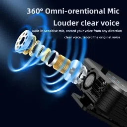BRSS Sx9 Wireless Microphone for PC/Laptop/Type C & iPhone, Noise Reduction Lapel Mic Camera Microphone image 3