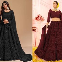 Embellished Semi Stitched Lehenga Choli-image-85