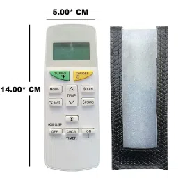 BhalTech VE- 132 PU Leather Case Cover Perfect Fitting Specially Designed Full Protective Remote (Only Remote Cover) Pls Check Your Remote Dimensions Compatible Daikin AC Remote Controller image 2