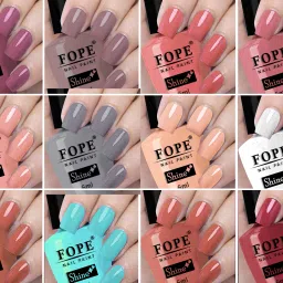 High Pigment Shine Like Stars Nail Polish Set 6ml each Awesome Paint Colours Sky Blue, Pink, Nude, Peach, White, Tan, Nude Grey, Old Brick and Many More-7