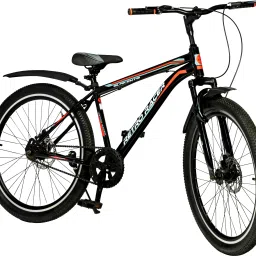 Retro Racer 26T Mountain Cycle for Men with Front Suspension and Dual Disc Brake 26 T (inch) Mountain Cycle-image-34