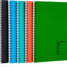 Wiro Notebooks, Spiral-Bound, Lightweight A5 Notebook Ruled 100 Pages-0