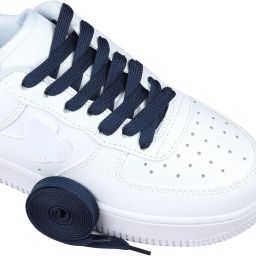 FEELPZONE 2 Pair Navy Blue Flat shoes laces wid Shoe Lace-image-6