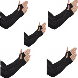 lets slim arm sleeve Cycling Gloves-26