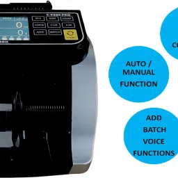COSBIX NEW C-9300PRO Mixed Note Counting Machine and Fake Note Detection Cash Currency Note Counting Machine image 2