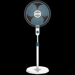 BAJAJ Veloce 5 Star 400mm 3 Blade Silent Operation Pedestal Fan (Thermal Overload Protector, White & Ocean Blue)-picture-27