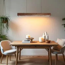 symplify Slimline 36 Duo Brown Solid Wood Linear LED Hanging Light-picture-30