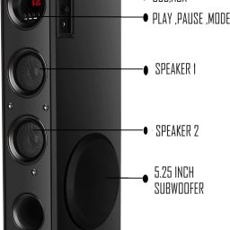 D1Y3 Multimedia Dj Box Music System Home theatre 100 W Bluetooth Home Theatre-image-54