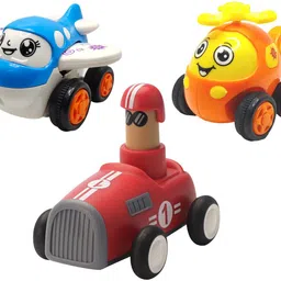 vaniha Unbreakable Four-Wheel Drive Friction Powered Diecast Toy Set-D15-picture-48