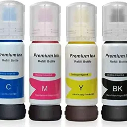 OZERDA 003 Refill Ink Bottle Compatible for Eppson L1110, L3100,L3110,L3150,L3115,L3116 Black + Tri Color Combo Pack Ink Bottle-15