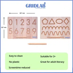 gridlab 26 Alphabet Capital And Small, 0 To 9 Number and 6 Type of Curve Patten Skillset image 4