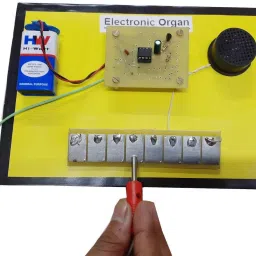 melody's Electronic Organ Using IC 555 Working Model for School Science Project. image 3