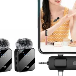 gentle e kart Dual Wireless Microphone Plug &Collar Mic for Vlogging/Live Stream Microphone-picture-13