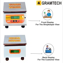 GRAMTECH Scale Weight Capacity 30kg x 2g Digital Weighing Machine Scale Table Top Weighing Scale image 3
