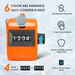 LIFE STYEL Hand Tally Manual Counting Clicker Counter JAAP MALA & TASBIH Analog Tally Counter image 2