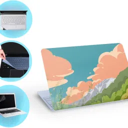 SDM 4in1 Combo Laptop Skin with Palmrest Skin, Screen Guard and Key Guard, set219 Combo Set-picture-2