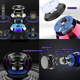 Crystal zone 3 Watt Wireless Bluetooth Multimedia Speaker (Multicolor) Speaker Mod image 4