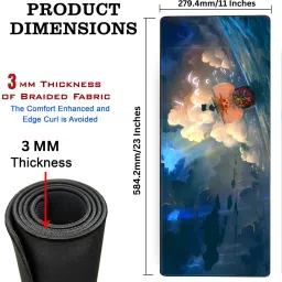 Replix Large One Piece Printed Mousepad with Smooth Mouse Control Mouse Pad for Laptop Mousepad image 3