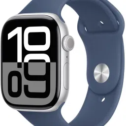 Apple Watch Series 10 GPS 46mm Silver Aluminium with Denim Sport Band-14