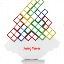 shipraa Set of 2 Balancing Building Blocks + Montessori Slide Puzzle image 3