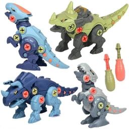DIY Dinosaur Toys, Pack of 4 Dinosaurs with Screwdrivers,-18