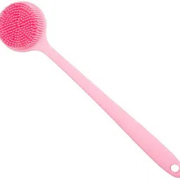 Gentle Scrubbing Silicone Shower Brush with Dual Bristles and Handle-10