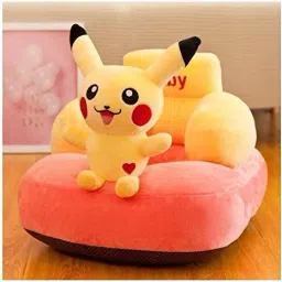 Baby Sofa Seat Soft Plush Cushion Cotton Safety Car Chair with Design for Infant - BLUE YELLOW Inflatable Sofa/ Chair-image-48