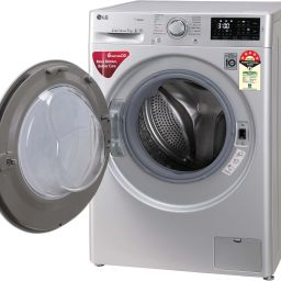 lg 7 kg with Steam,inverter Fully Automatic Front Load with In-built Heater Silver image 2