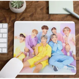 ZORI ™ BTS Gaming Mouse PAD for Computer, PC and Laptop (MP802_BTS_Group) Mousepad-45