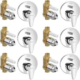 Uno concealed Diverter Body with Concealed Upper Part set of 6 pic 418 Uno Diverter with upper trim | Hot and Cold water Mixer | Complete set Diverter Faucet-85