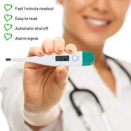 Balson Rechargeable Fully Automatic Blood Pressure Monitor & Digital Thermometer - Digital Display with Talking Intelligence Technology, Extra Large Display Bp Monitor image 2