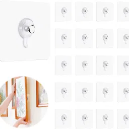 Wall Hooks Without Drilling Hooks for Bathroom, Kitchen & Office Photo frame Hook 20-image-89