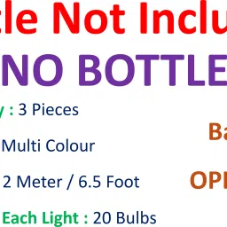 oneclickpicks 20 LEDs 3.05 m Multicolor Steady String Rice Lights image 2
