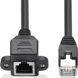 BKC RJ45 LAN Network Adapter Male to Female Shielded Screw Extension Cable Lan Adapter-12