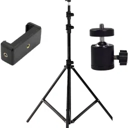 MOBONE ® Portable 7 Feet (84 Inch) Long Tripod Stand with Adjustable Mobile Clip Holder Tripod-15