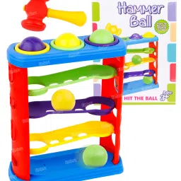 Hammer Knock Ball for Kids Pound & See The Ball roll Down The ramps for Infants-10