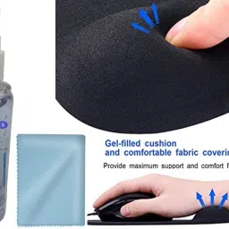 ANJO Keyboard-LED Mouse-Wrist Support Pad-3.0 Hub-Cleaner-OTG 2in1-Ext Cable 1.5m-LED Combo Set image 4