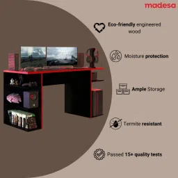 madesa Gaming Computer Desk Engineered Wood Computer Desk image 2