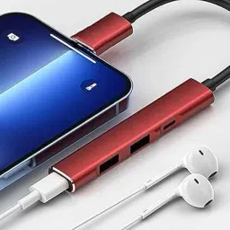 APNA KANHA 4-Port Hub For Only Type C Phone ,Type C USB Hub image 2