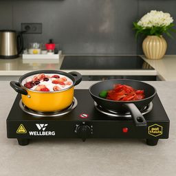 2 Burner Electric Stove Portable Double Coil Hot Plate for Travel, Quick Cooking Electric Cooking Heater-image-89