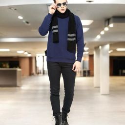 BRANDONN Striped Men Muffler-image-42