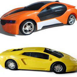 Light-Up 3D RC Car + Stylish Racing Car Combo – Twin Remote Cars with High-Speed-image-80