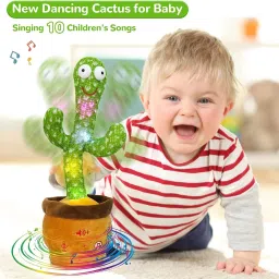 sonpal Dancing Cactus Talking Plush Toy with Singing & Recording Repeat function image 3