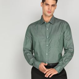 raymond Men Slim Fit Self Design Formal Shirt-picture-17