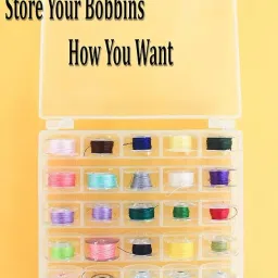 syga White Transparent Bobbin Storage Box Bobbin Case image 3