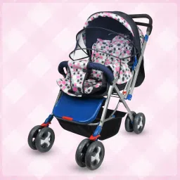 PRAM FOR KIDS STROLLER FOR KIDS BABY PRAM BABY Twin Strollers & Prams PA17 PINK Twin Strollers & Prams-image-84