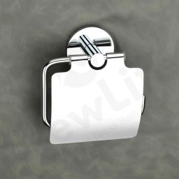Pack of 1 Toilet Paper Roll Holder With Lid for Bathroom – ECM Ronda Design Brass Toilet Paper Holder-1