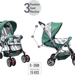 1st step Yoyo Baby With 5 Point Safety Harness And Reversible HandleBar Stroller image 2